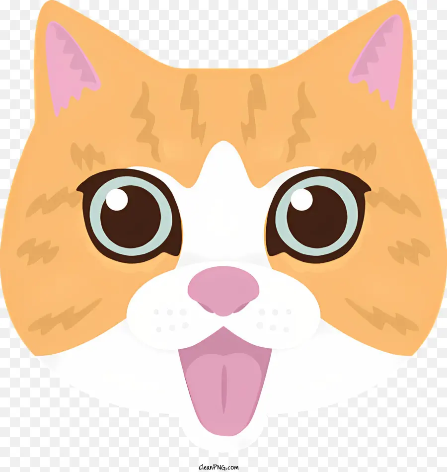 Gato Dos Desenhos Animados，Gato Rosto PNG