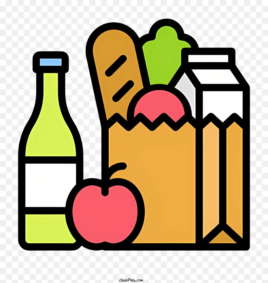 Sacola De Compras，Bottle Of Wine PNG