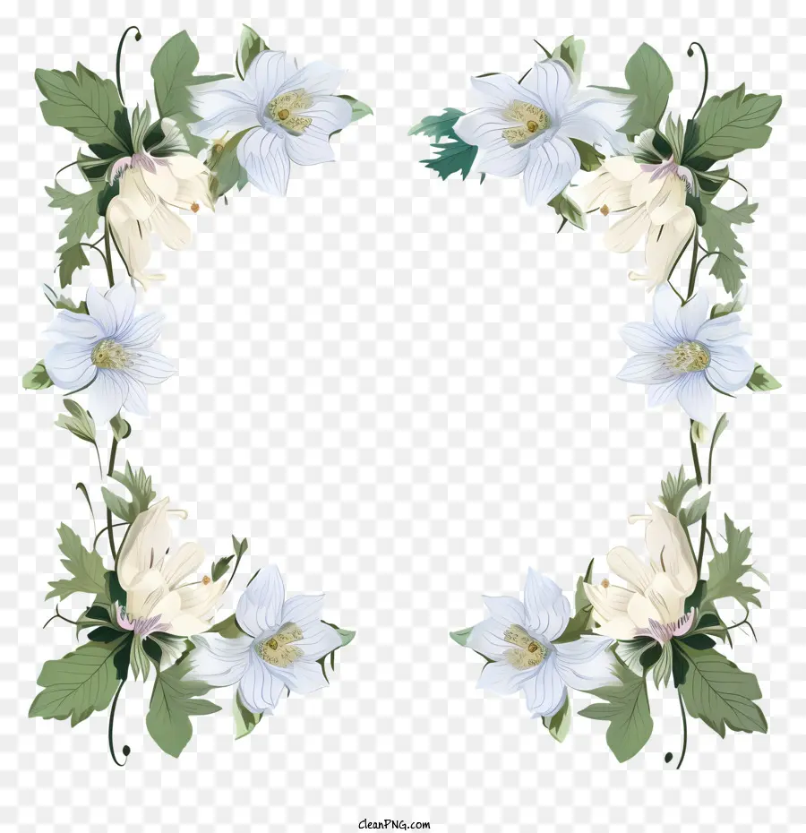 Flor Branca，Cinco Pétalas Brancas PNG