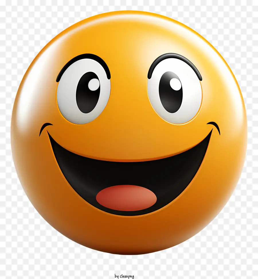 Face Emoji Sorridente Amarelo，Emoji Sorridente PNG