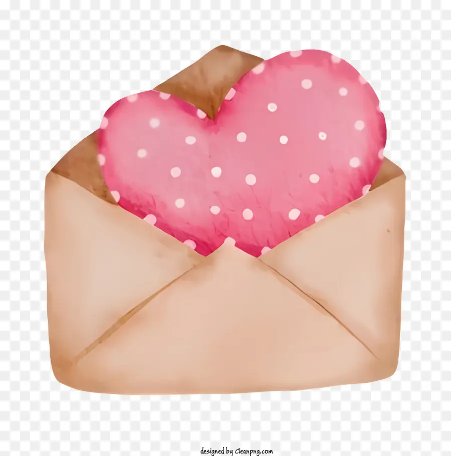 Coração De Rosa，Envelope PNG