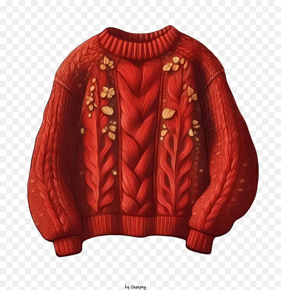 Camisola Do Natal，Suéter Vermelho PNG