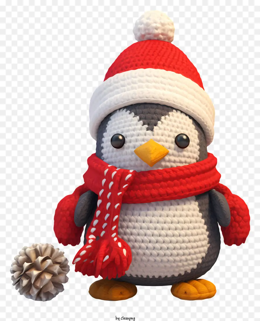 Penguin，Vermelho E Chapéu Branco PNG
