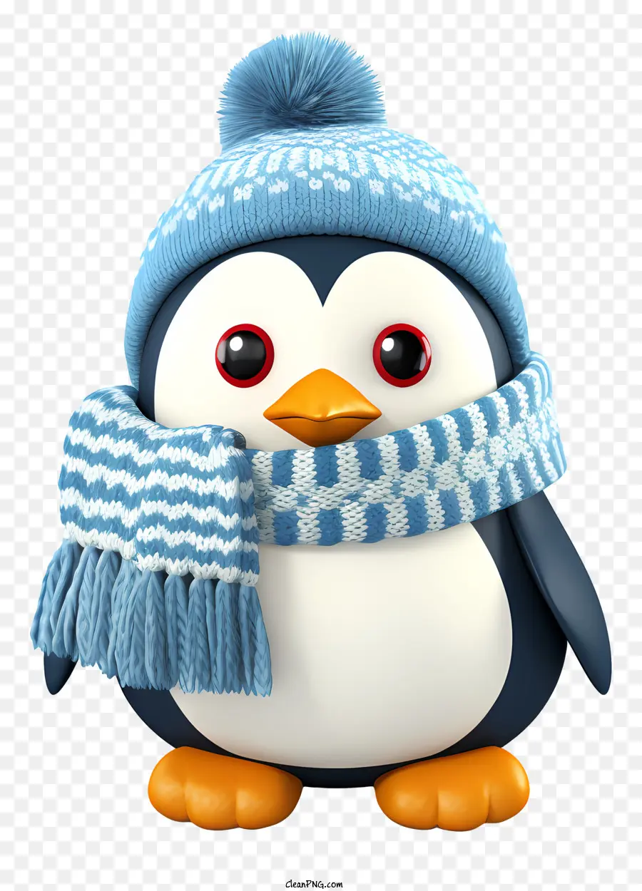Pinguim Bonito，Chapéu De Inverno PNG