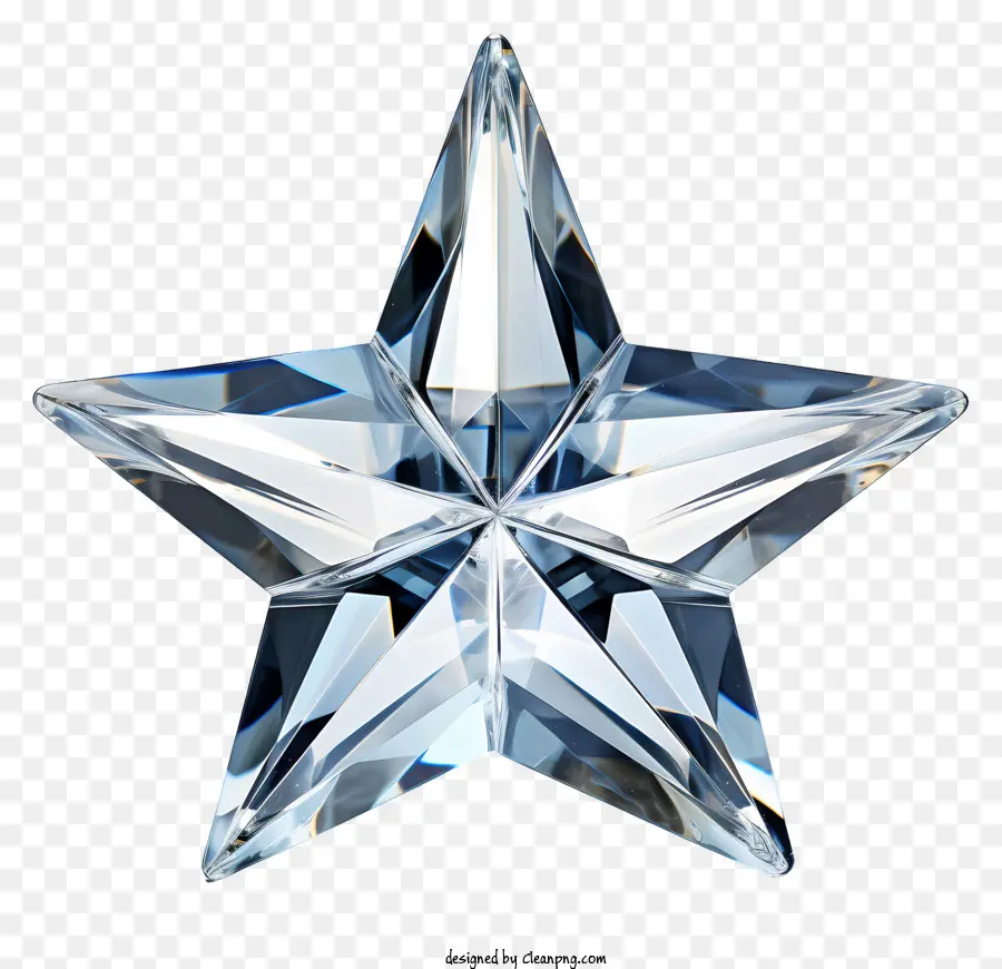 Estrela De Vidro，Estrela Transparente PNG