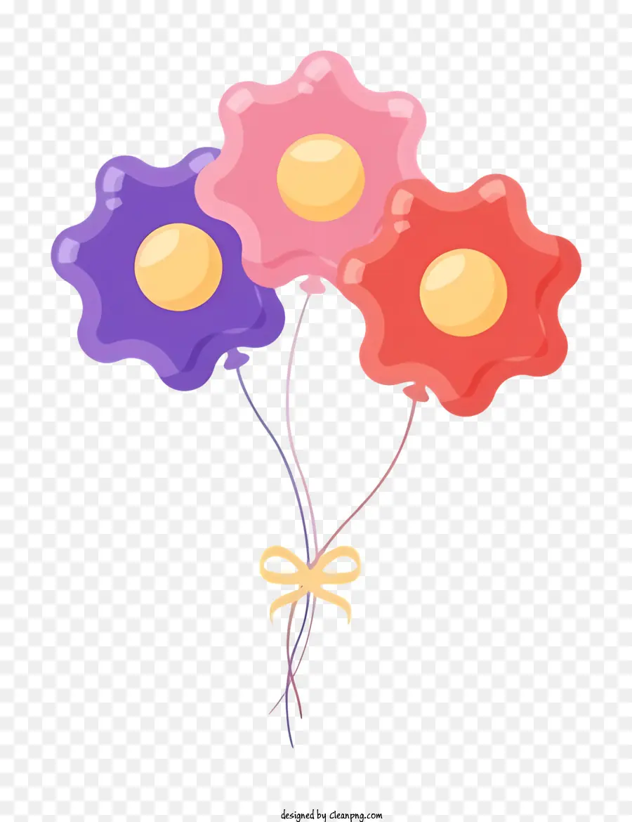 Balões Coloridos，Sorrindo Balões PNG