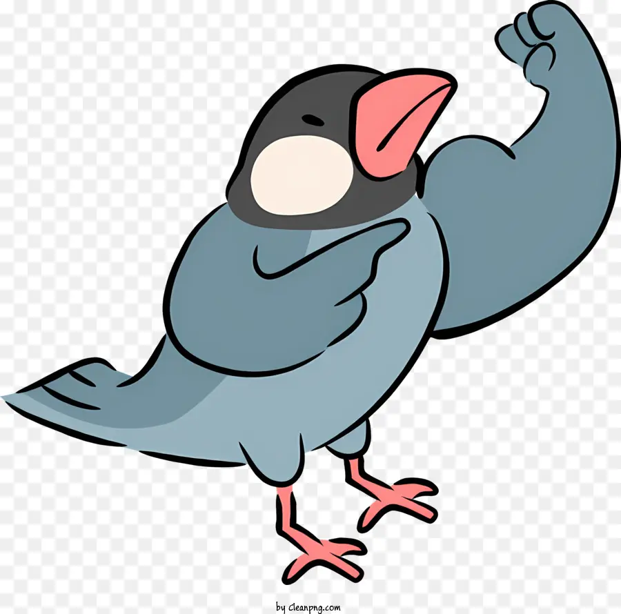Pássaro De Desenho Animado，Chick Azul PNG