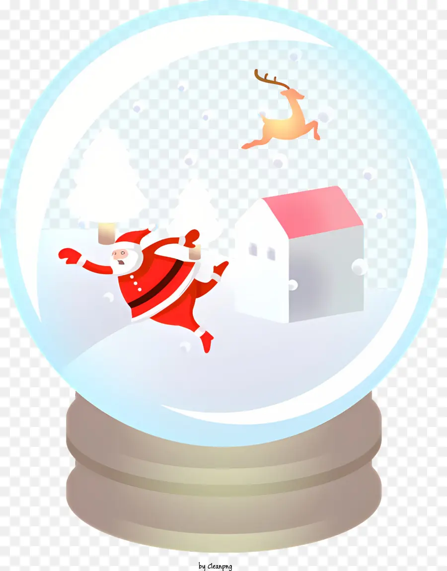 Globo De Neve，Papai Noel PNG