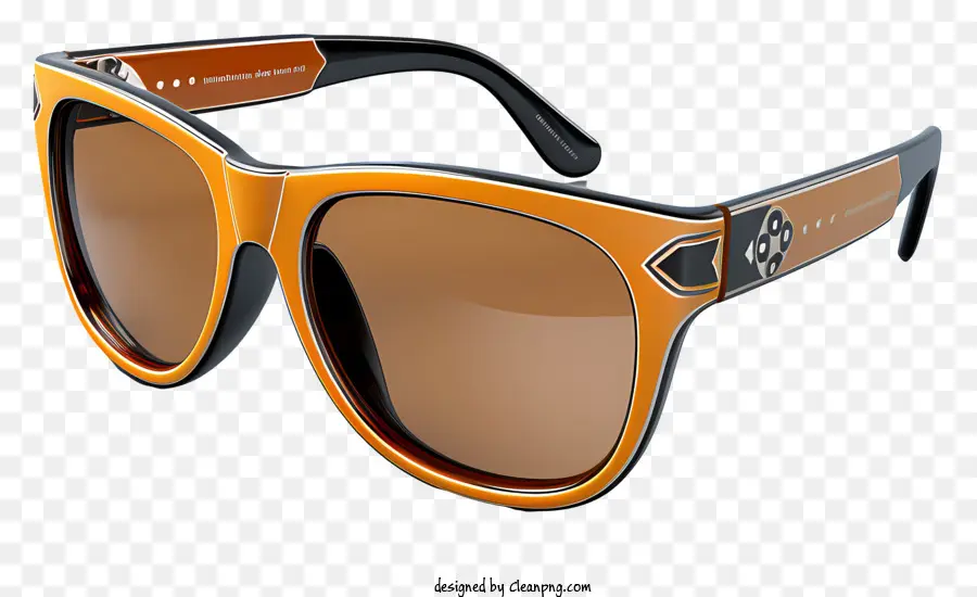 óculos De Sol，Óculos De Sol De Plástico Laranja PNG