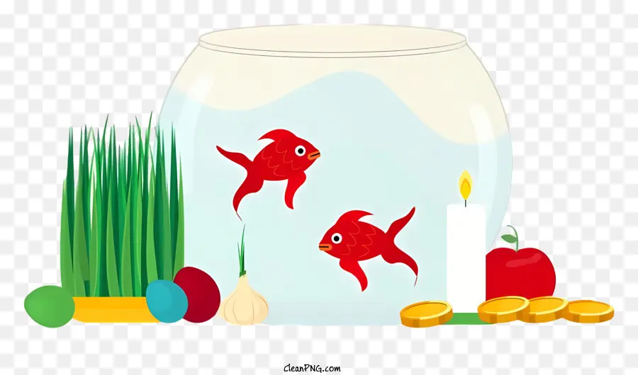 Fish Bowl，Peixe Vermelho PNG