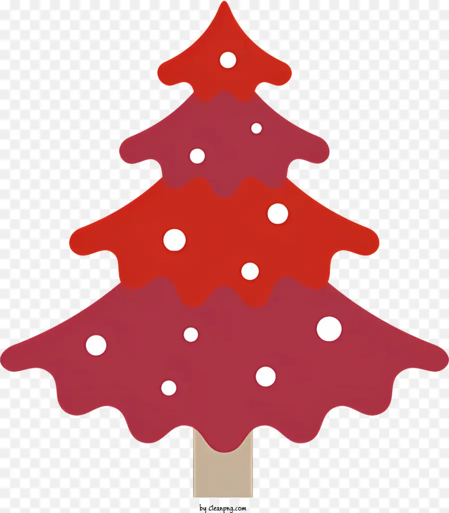 Vermelho árvore De Natal，Cones Vermelhos E Brancos PNG