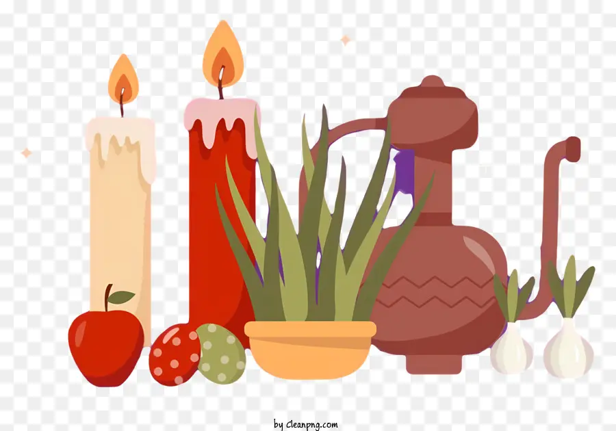 Velas，Chaleira Com Torneira De água PNG