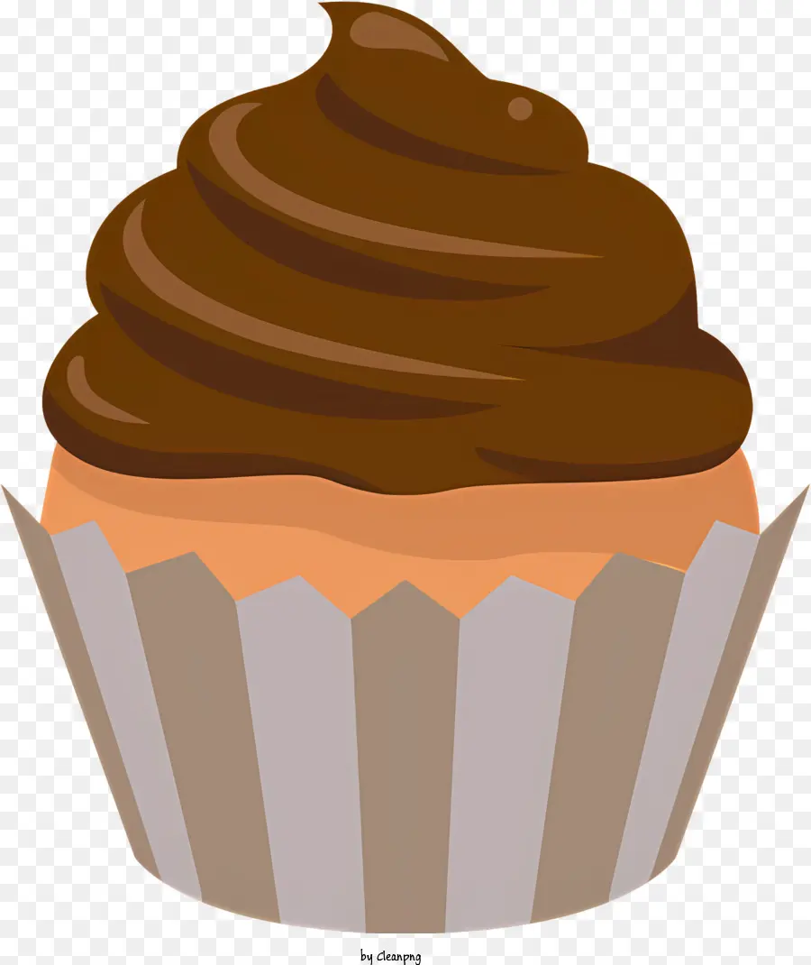 Cupcake，Glacê De Chocolate PNG