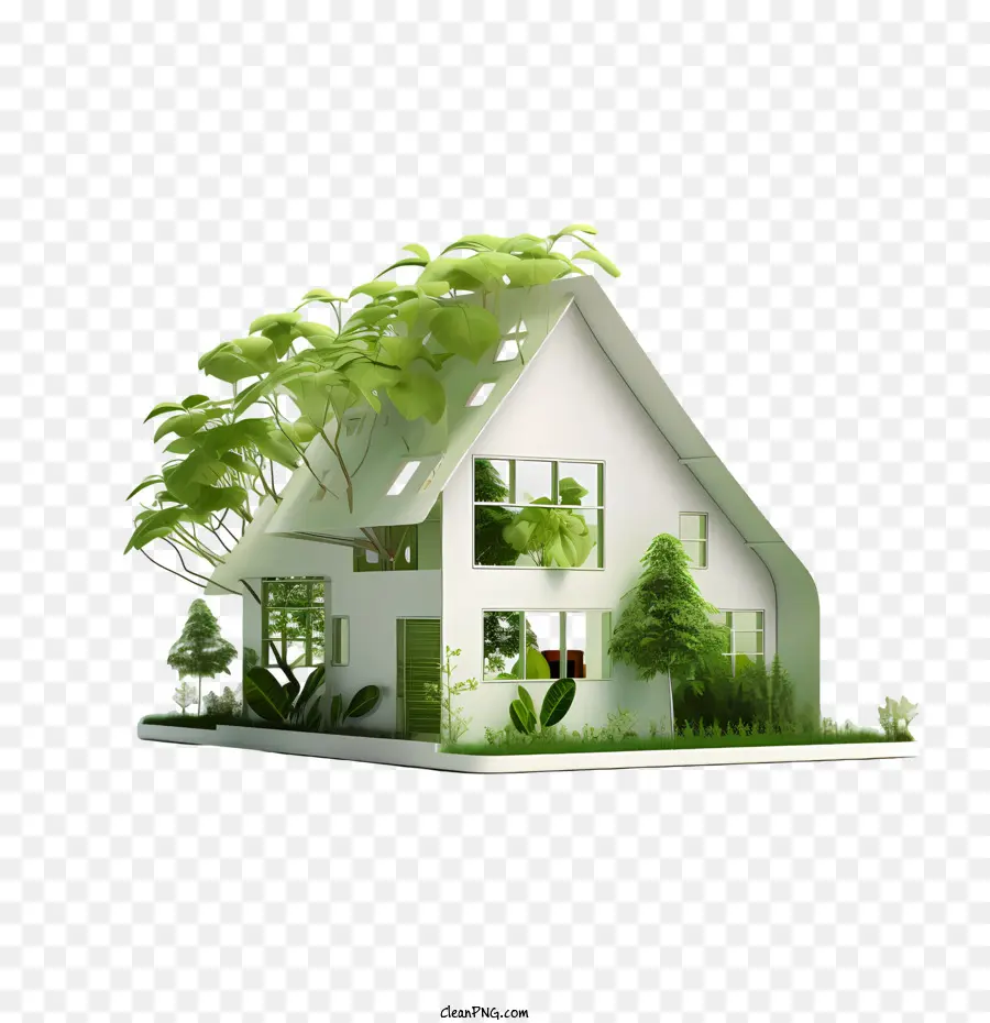 Casa Ecológica，Casa Verde PNG