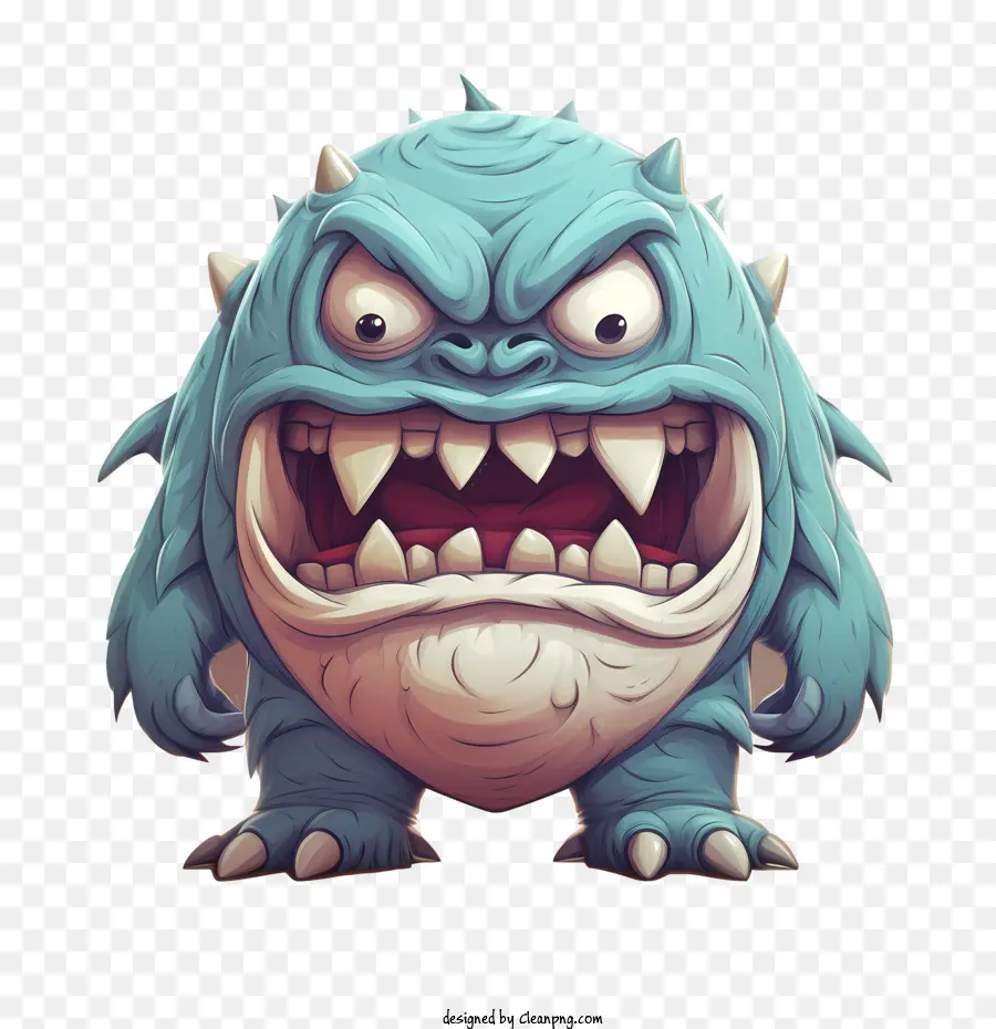 Desenho Animado Monster，Monstro Azul PNG