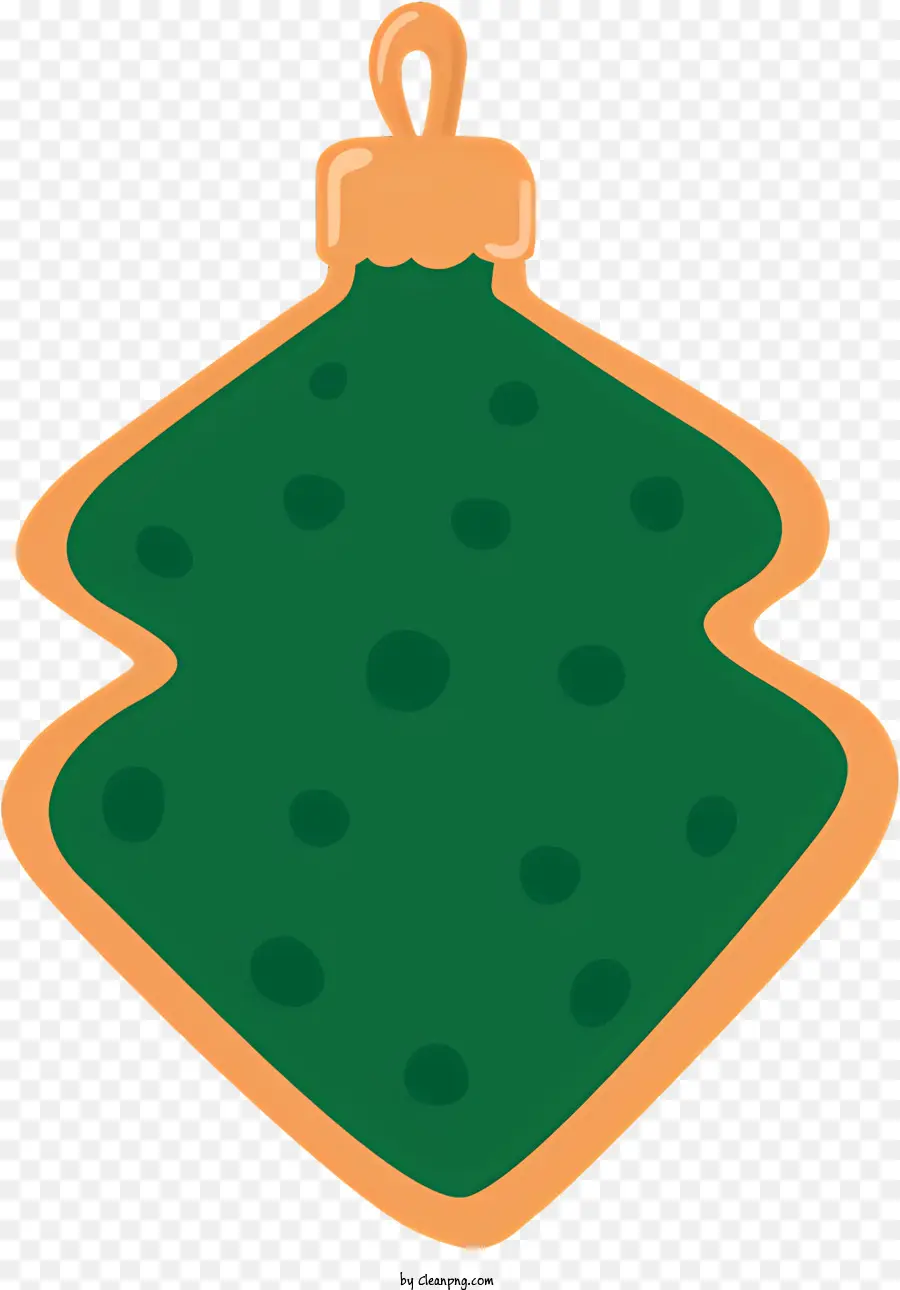 Verde Ornamento De Natal，Rodada Ornamento PNG
