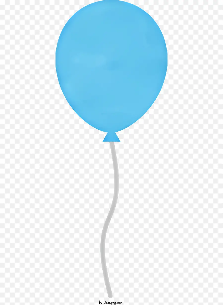 Balão Azul，Corda Amarrada PNG