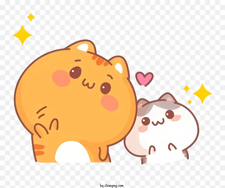 Gato E Gatinho，Animais Sorridentes PNG