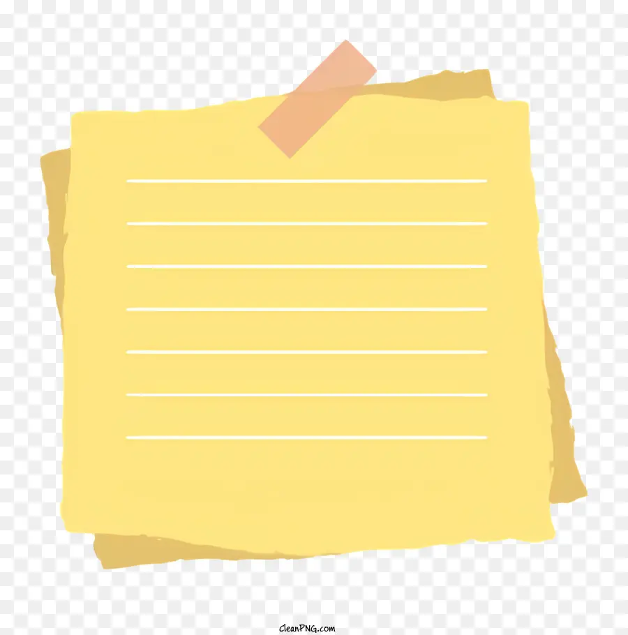 Nota Auto Adesiva，Papel Amarelo PNG