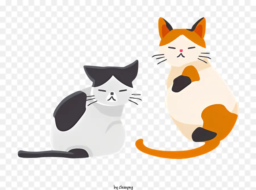 Dos Desenhos Animados De Gatos，Gato Ilustração PNG