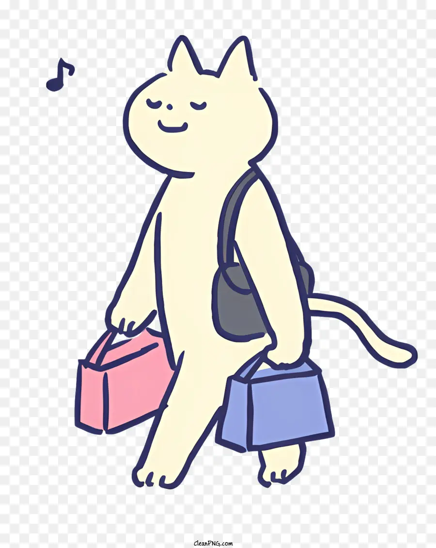 Gato Dos Desenhos Animados，Top Rosa E Roxo PNG