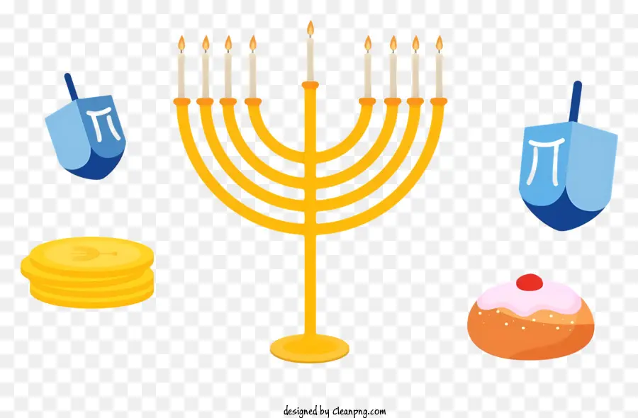 Menorah，A Cultura Judaica PNG