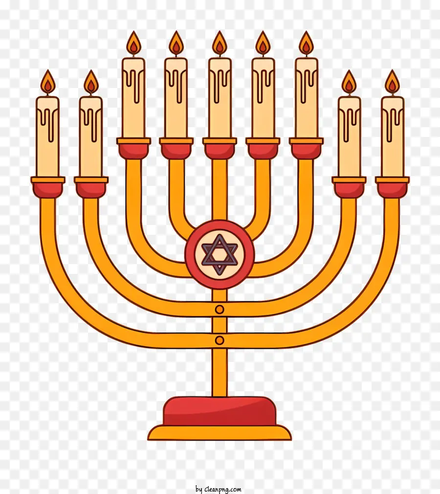 Menorah De Hanukkah，Velas De Hanukkah PNG