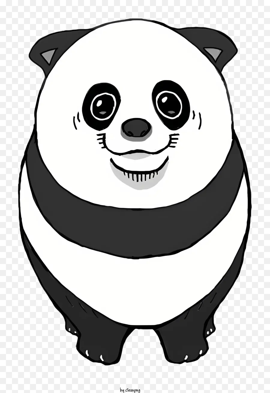Urso Panda，Panda Sorridente PNG