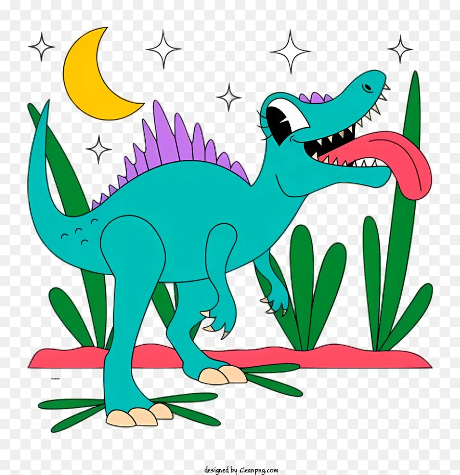 Dinossauro Do Desenho Animado，Cauda Longa PNG