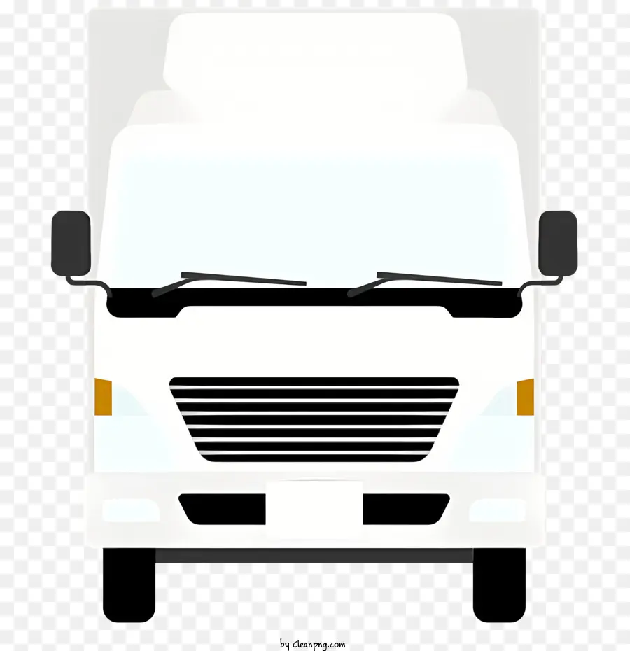 Caminhão Semitrailer Branco，Corpo Branco Plano PNG