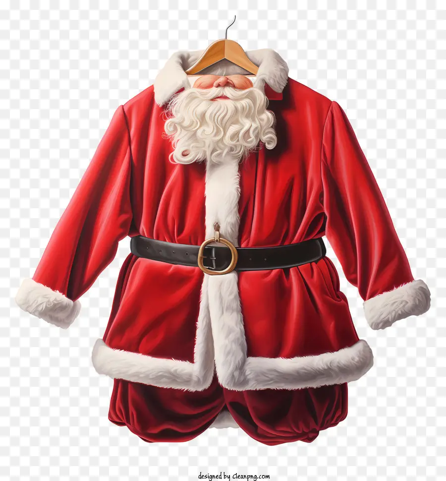 Terno Do Papai Noel，Terno Vermelho Do Papai Noel PNG