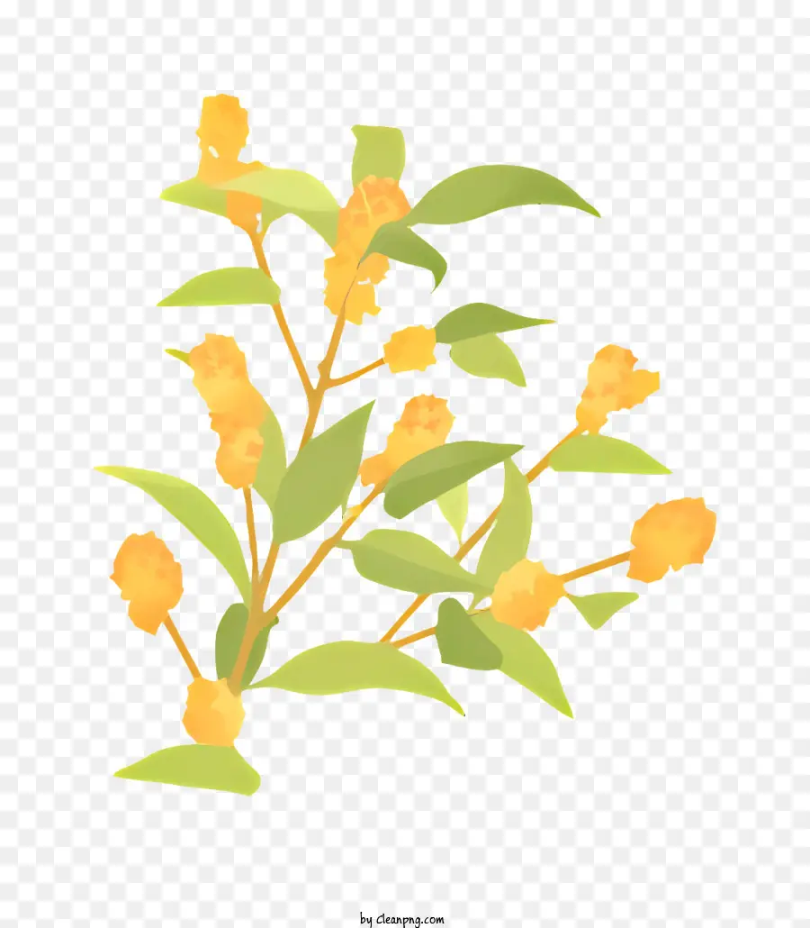 Pequenas Flores Amarelas，Flores De Flores Completas PNG