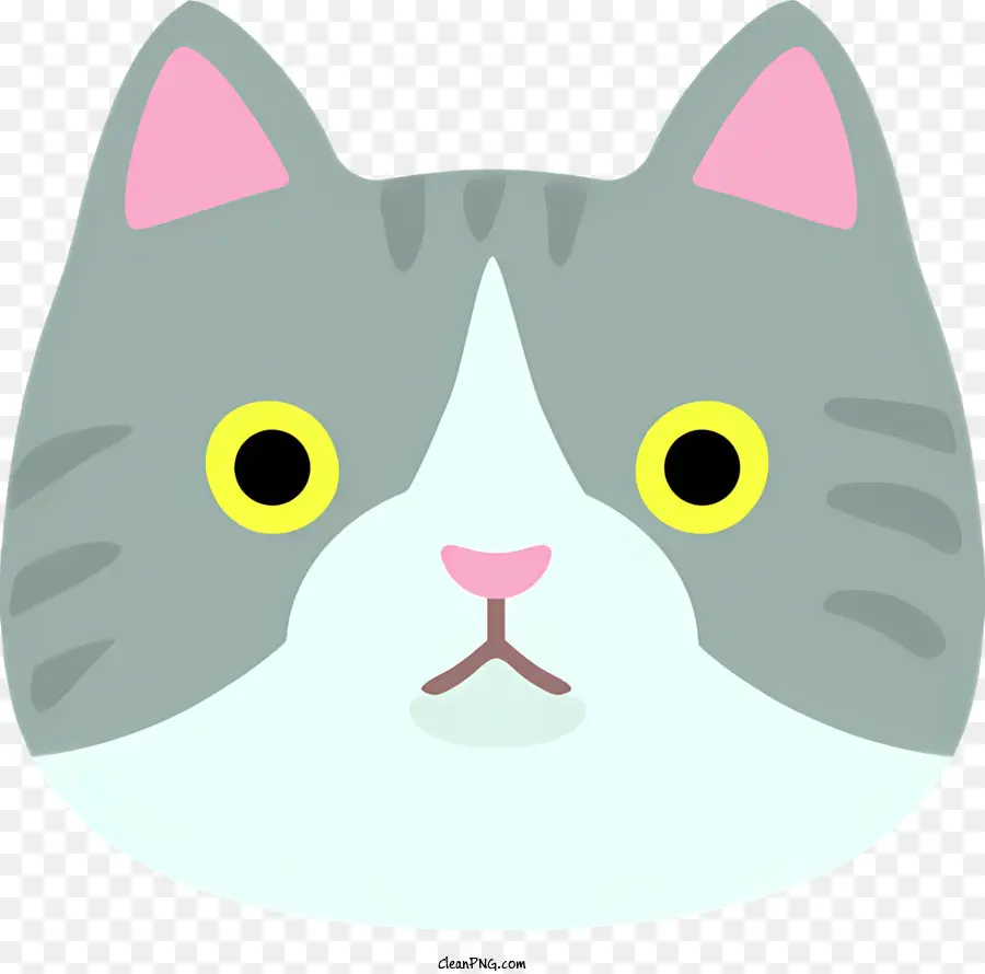 Gato Preocupado，Cara De Gato PNG