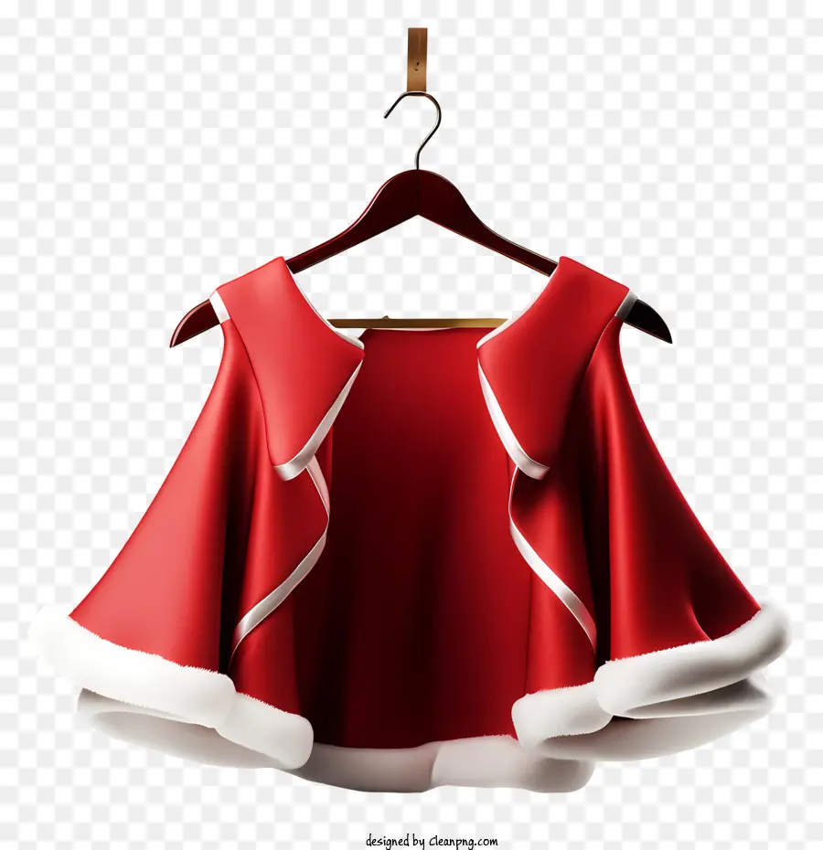 Vestido Vermelho，Punhos De Renda Branca PNG