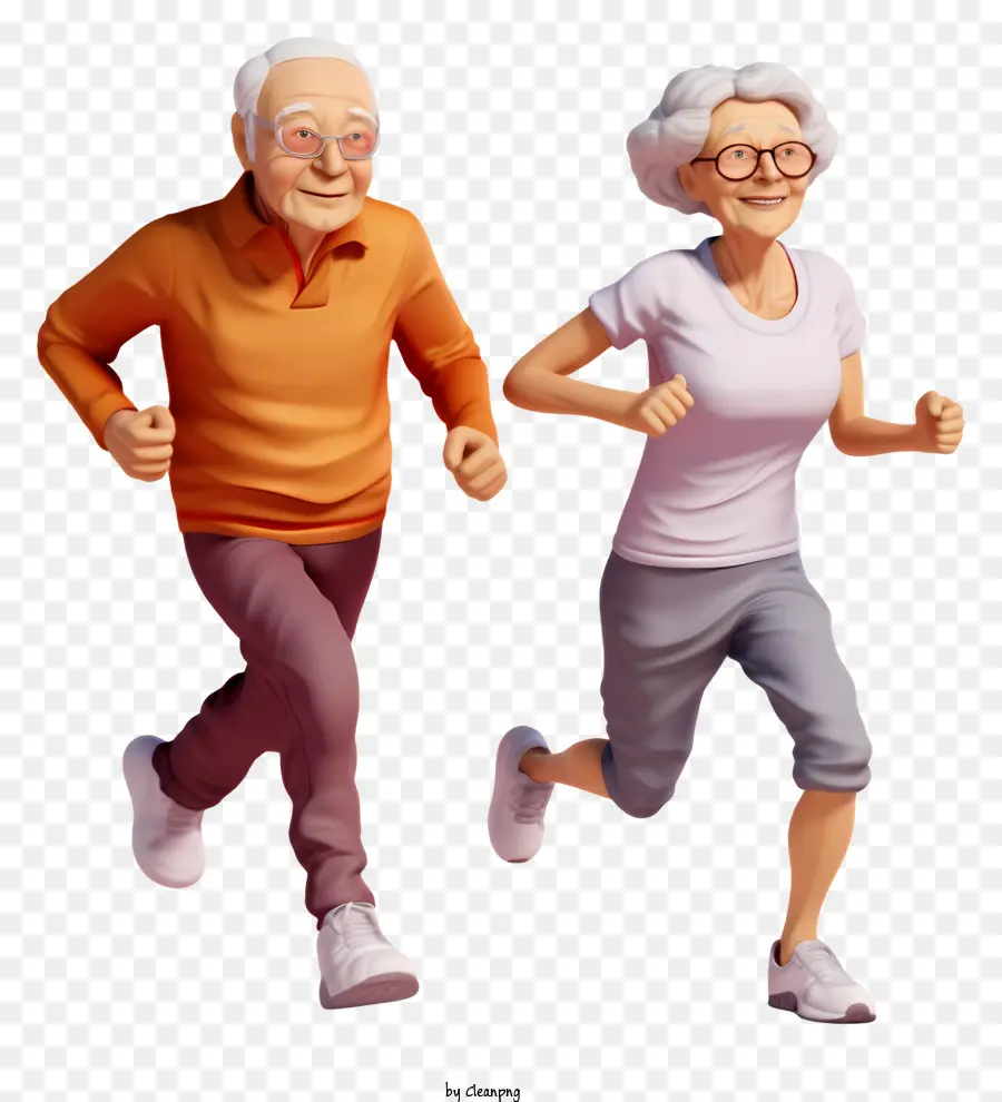 Estilo De Vida Ativo，Adultos Mais Velhos Se Exercitando PNG