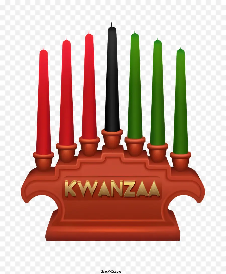 Castiçal，Velas Kwanzaa PNG