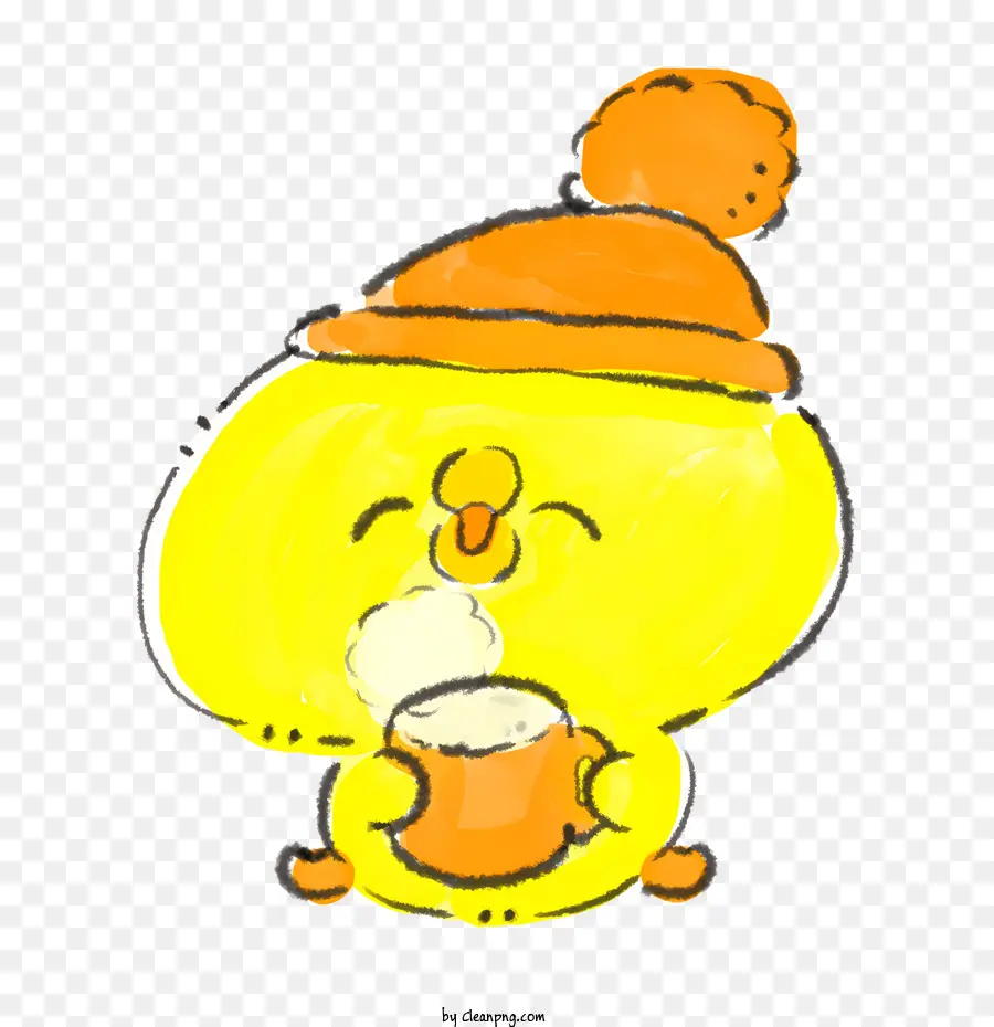 Personagem De Desenho Animado，Pássaro Amarelo PNG