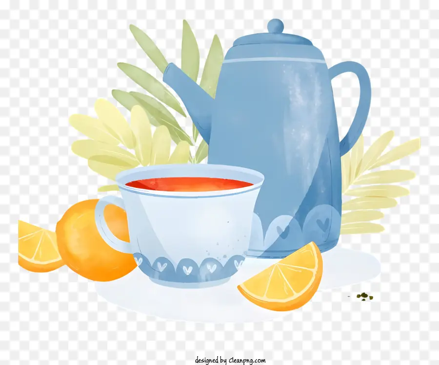 Pintura De Panela De Chá，Xícara De Chá PNG