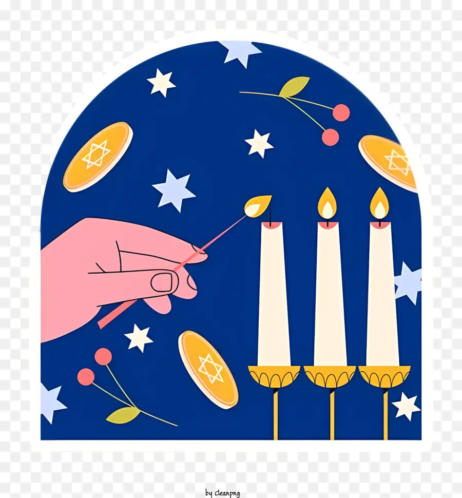 Menorah，Rituais Judaicos PNG