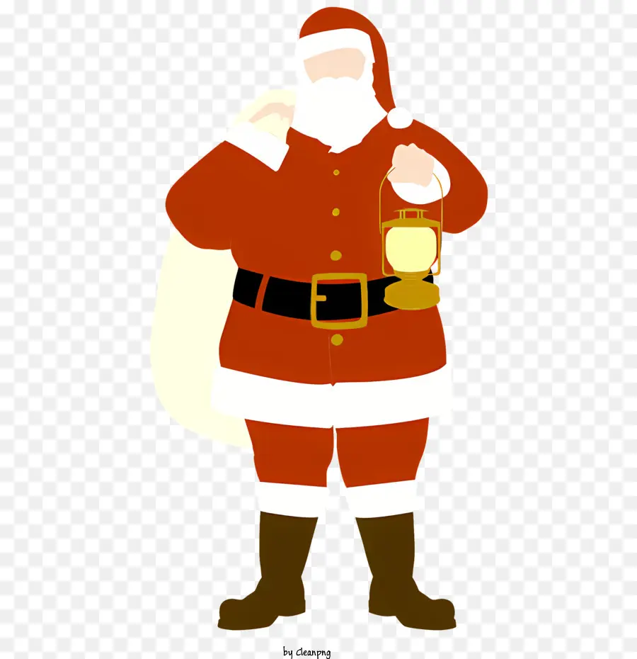 Papai Noel，Terno Vermelho PNG