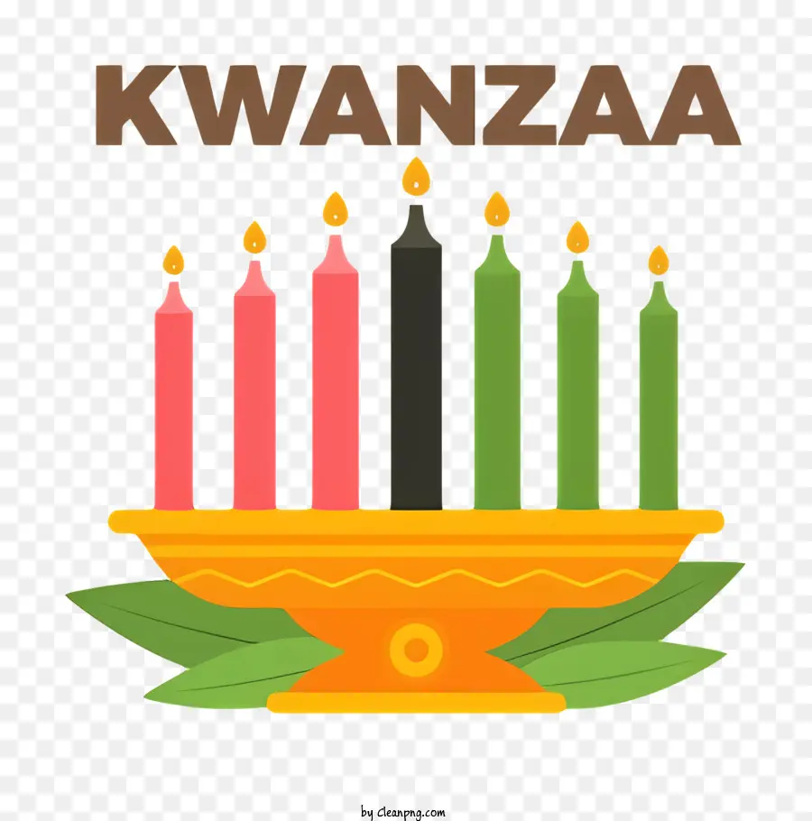 Kwanzaa，Velas Kwanzaa PNG