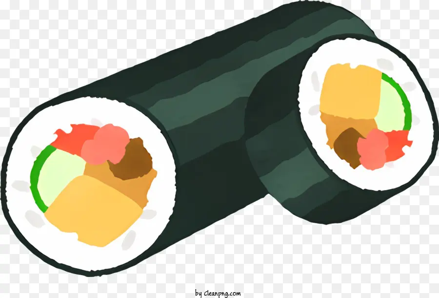 Rolo De Sushi，Algas Rolo PNG