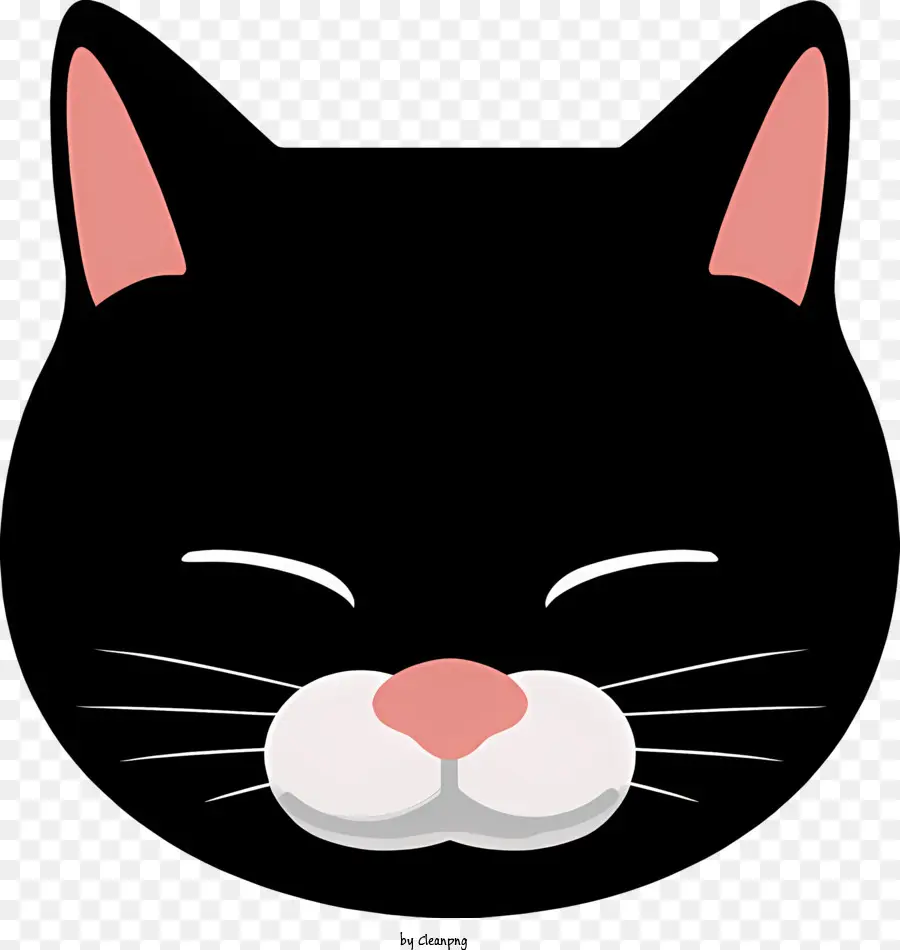 Gato Preto，Nariz Rosa PNG