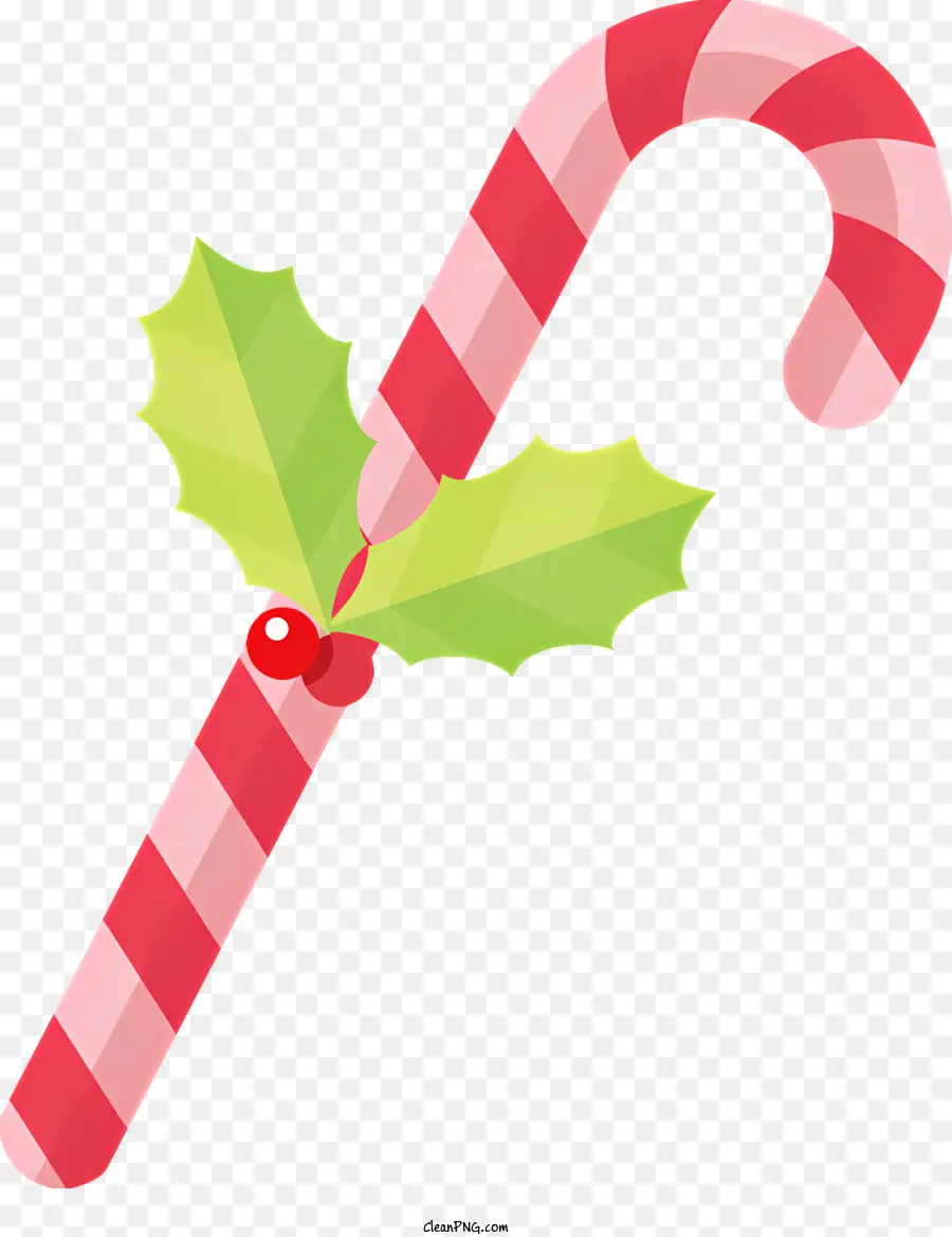 Candy Cane，Vermelho E Branco Listrado PNG