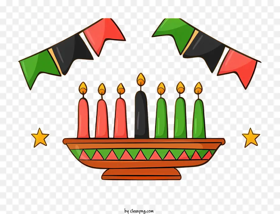 Luz De Velas，Velas Kwanzaa PNG