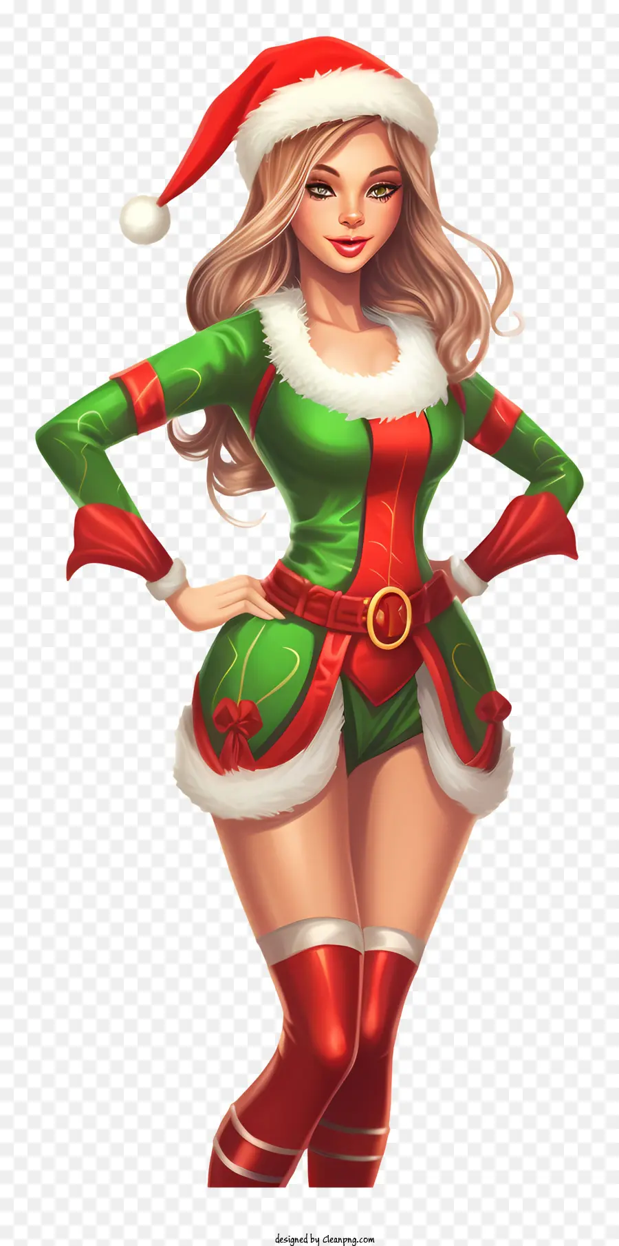 Sexy Santa，Fantasia De Natal PNG