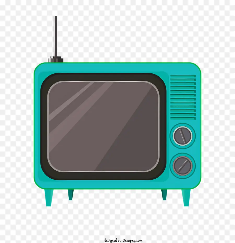 Vintage Televisão，Tv Retangular PNG