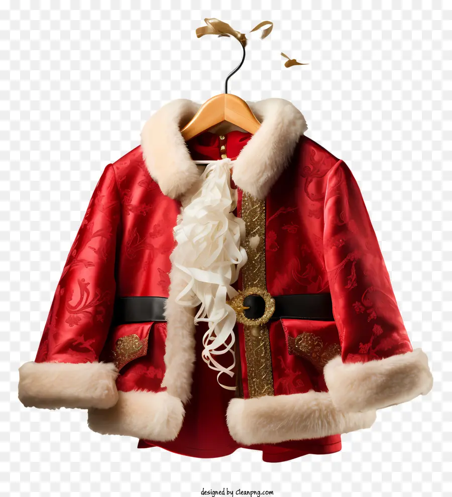 Papai Noel Traje，Vermelho E Branco PNG