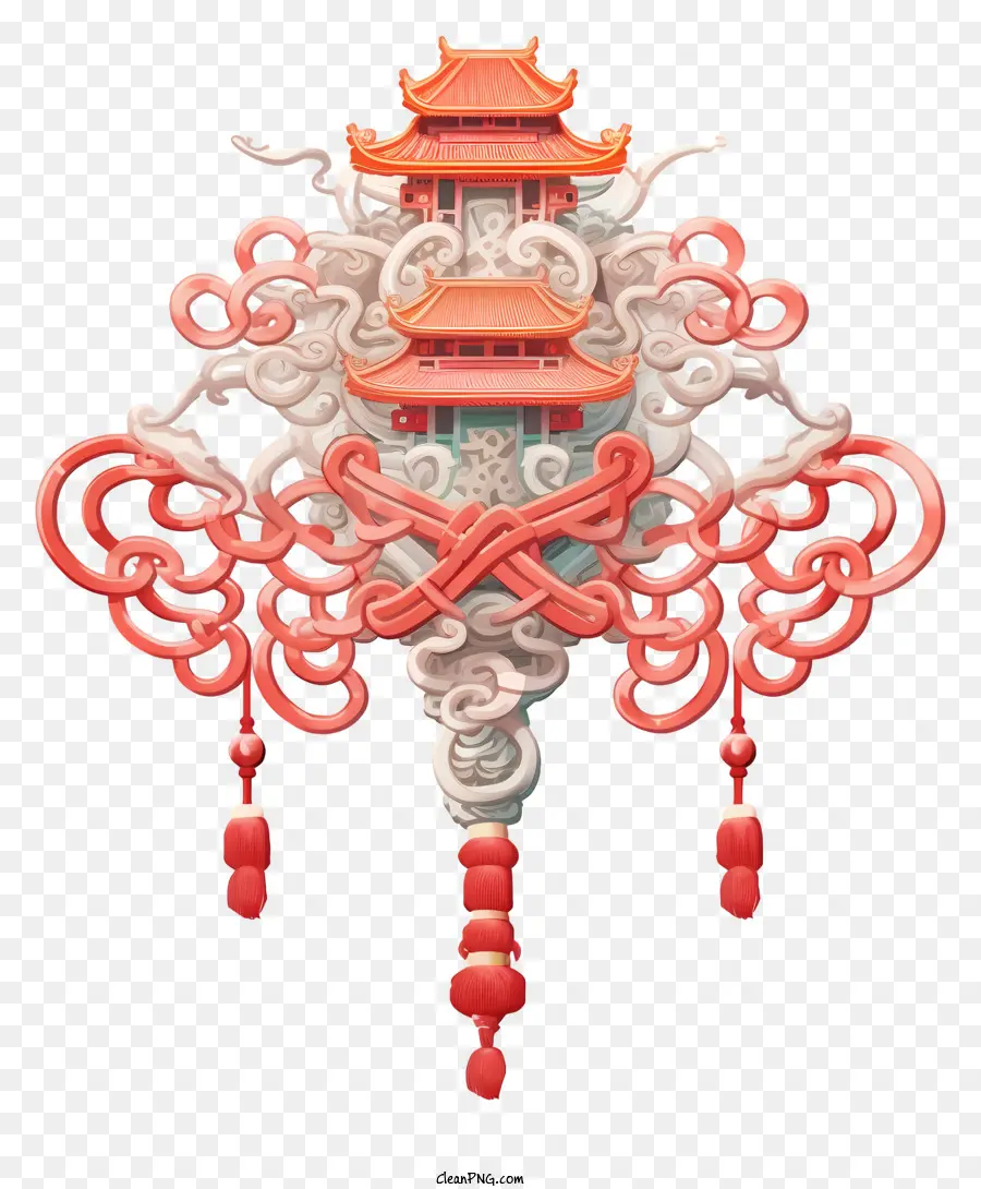 Pagode Chinês，Design Oriental PNG