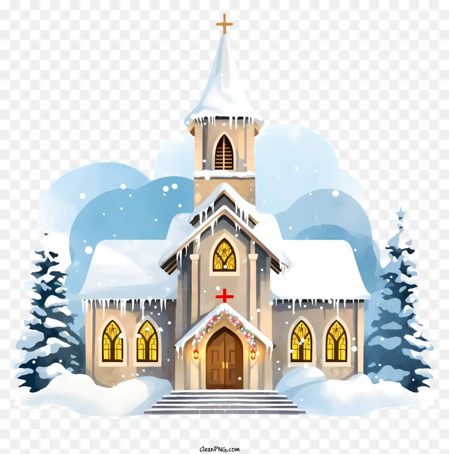 Igreja Da Neve，Igreja De Inverno PNG
